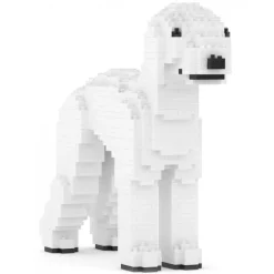 Jekca - Bedlington Terrier 01 - Big - Lego - Sculpture - Construction - 4D - Brick Animals - Toys - Avvenice