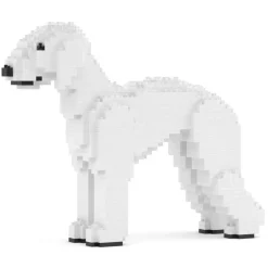 Jekca - Bedlington Terrier 01 - Lego - Sculpture - Construction - 4D - Brick Animals - Toys - Avvenice