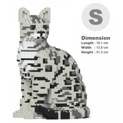 Jekca - Bengal Cat 4-in-1 Pack 01S-M02 - Lego - Sculpture - Construction - 4D - Brick Animals - Toys - Avvenice