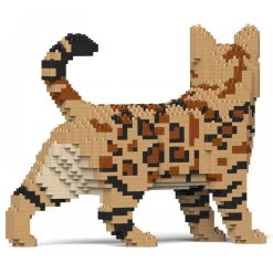 Jekca - Bengal Cat 4-in-1 Pack 01S-M01 - Lego - Sculpture - Construction - 4D - Brick Animals - Toys - Avvenice
