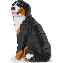 Jekca - Bernese Mountain Dog 05B (Version 2024) - Lego - Sculpture - Construction - 4D - Brick Animals - Toys - Avvenice