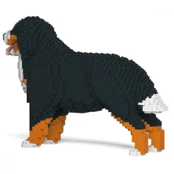 Jekca - Bernese Mountain Dog 02S - Lego - Sculpture - Construction - 4D - Brick Animals - Toys - Avvenice