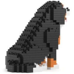 Jekca - Bernese Mountain Dog Mini 01 - Big - Lego - Sculpture - Construction - 4D - Brick Animals - Toys - Avvenice