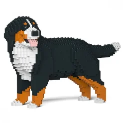 Jekca - Bernese Mountain Dog - Dog - 03S - Lego - Sculpture - Construction - 4D - Brick Animals - Toys - Avvenice
