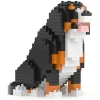 Jekca - Bernese Mountain Dog Mini 01 - Lego - Sculpture - Construction - 4D - Brick Animals - Toys - Avvenice