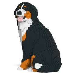 Jekca - Bernese Mountain Dog 05S - Lego - Sculpture - Construction - 4D - Brick Animals - Toys - Avvenice