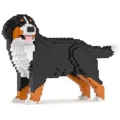 Jekca - Bernese Mountain Dog 03B (version 2024) - Big - Lego - Sculpture - Construction - 4D - Brick Animals - Toys - Avvenice