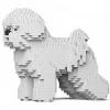 Jekca - Bichon Frise 01 - Big - Lego - Sculpture - Construction - 4D - Brick Animals - Toys - Avvenice