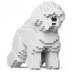 Jekca - Bichon Frise 01S - Lego - Sculpture - Construction - 4D - Brick Animals - Toys - Avvenice
