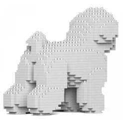 Jekca - Bichon Frise 01S - Lego - Sculpture - Construction - 4D - Brick Animals - Toys - Avvenice