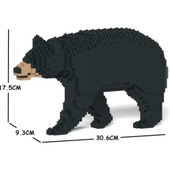 Jekca - Black Bear 01S - Lego - Sculpture - Construction - 4D - Brick Animals - Toys - Avvenice