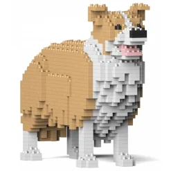 Jekca - Border Collie 01-M03 - Big - Lego - Sculpture - Construction - 4D - Brick Animals - Toys - Avvenice