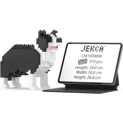 Jekca - Border Collie Mini 01 - Big - Lego - Sculpture - Construction - 4D - Brick Animals - Toys - Avvenice