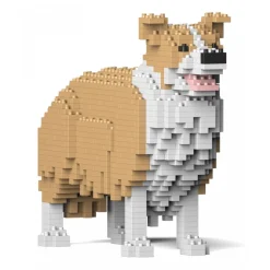 Jekca - Border Collie 01S-M03 - Lego - Sculpture - Construction - 4D - Brick Animals - Toys - Avvenice