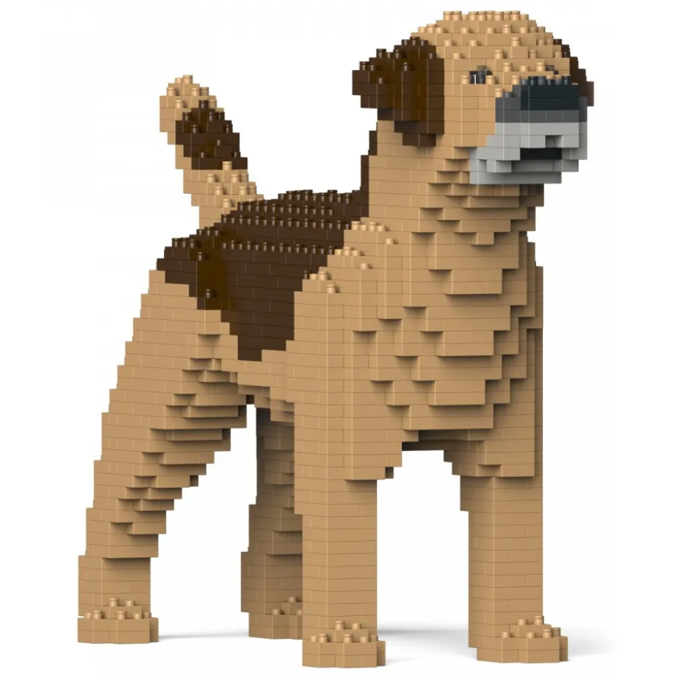 Jekca - Border Terrier 01S-M02 - Lego - Sculpture - Construction - 4D - Brick Animals - Toys - Avvenice