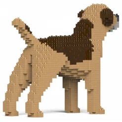 Jekca - Border Terrier 01S-M02 - Lego - Sculpture - Construction - 4D - Brick Animals - Toys - Avvenice