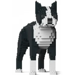 Jekca - Boston Terrier 01-M01 - Big - Lego - Sculpture - Construction - 4D - Brick Animals - Toys - Avvenice