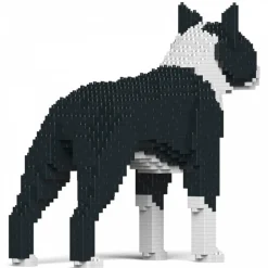 Jekca - Boston Terrier 01-M01 - Big - Lego - Sculpture - Construction - 4D - Brick Animals - Toys - Avvenice