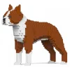 Jekca - Boston Terrier 01S-M02 - Lego - Sculpture - Construction - 4D - Brick Animals - Toys - Avvenice