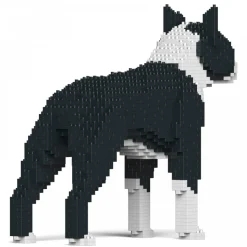 Jekca - Boston Terrier 01S-M01 - Lego - Sculpture - Construction - 4D - Brick Animals - Toys - Avvenice