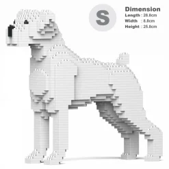 Jekca - Boxer 01S-M03 - Lego - Sculpture - Construction - 4D - Brick Animals - Toys - Avvenice