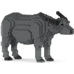 Jekca - Buffalo 01 - Big - Lego - Sculpture - Construction - 4D - Brick Animals - Toys - Avvenice