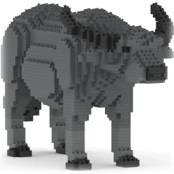 Jekca - Buffalo 01 - Big - Lego - Sculpture - Construction - 4D - Brick Animals - Toys - Avvenice