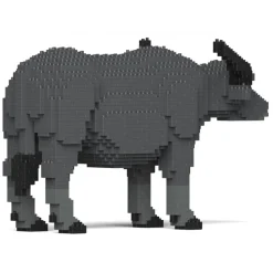 Jekca - Buffalo 01 - Lego - Sculpture - Construction - 4D - Brick Animals - Toys - Avvenice