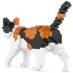 Jekca - Calico Cat Mini 01 - Big - Lego - Sculpture - Construction - 4D - Brick Animals - Toys - Avvenice