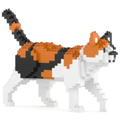Jekca - Calico Cat Mini 01 - Lego - Sculpture - Construction - 4D - Brick Animals - Toys - Avvenice