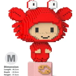 Jekca - Cancer 01 - Big - Lego - Sculpture - Construction - 4D - Brick Animals - Toys - Avvenice