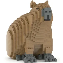 Jekca - Capybara 01 - Big - Lego - Sculpture - Construction - 4D - Brick Animals - Toys - Avvenice