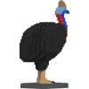 Jekca - Cassowary 01 - Lego - Sculpture - Construction - 4D - Brick Animals - Toys - Avvenice