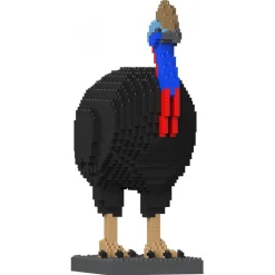 Jekca - Cassowary 01 - Lego - Sculpture - Construction - 4D - Brick Animals - Toys - Avvenice