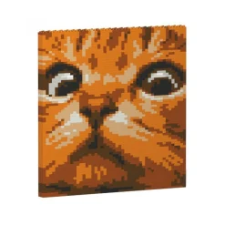 Jekca - Cat Eyes Brick Painting 02S-M01 - Lego - Sculpture - Construction - 4D - Brick Animals - Toys - Avvenice