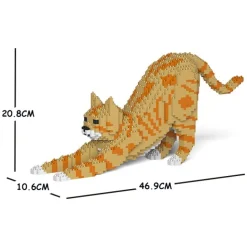 Jekca - Cat 05S-M01 - Lego - Sculpture - Construction - 4D - Brick Animals - Toys - Avvenice