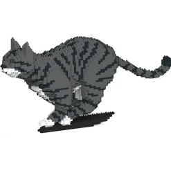 Jekca - Cat 18S-M02 - Lego - Sculpture - Construction - 4D - Brick Animals - Toys - Avvenice