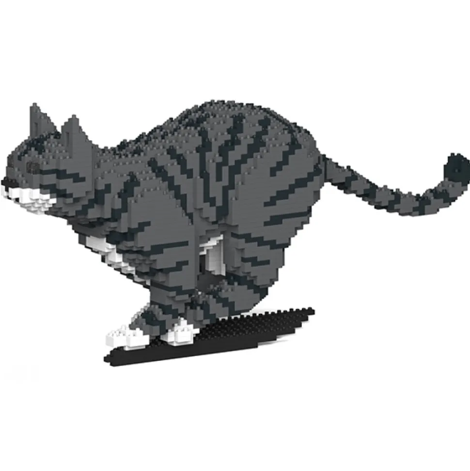Jekca - Cat 18S-M02 - Lego - Sculpture - Construction - 4D - Brick Animals - Toys - Avvenice