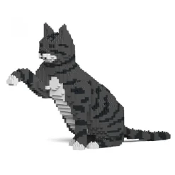 Jekca - Cat 04S-M02 - Lego - Sculpture - Construction - 4D - Brick Animals - Toys - Avvenice