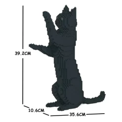 Jekca - Cat 15S-M02 - Lego - Sculpture - Construction - 4D - Brick Animals - Toys - Avvenice