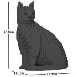 Jekca - Cat 06S-M03 - Lego - Sculpture - Construction - 4D - Brick Animals - Toys - Avvenice