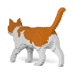 Jekca - Cat 11S-M03 - Lego - Sculpture - Construction - 4D - Brick Animals - Toys - Avvenice