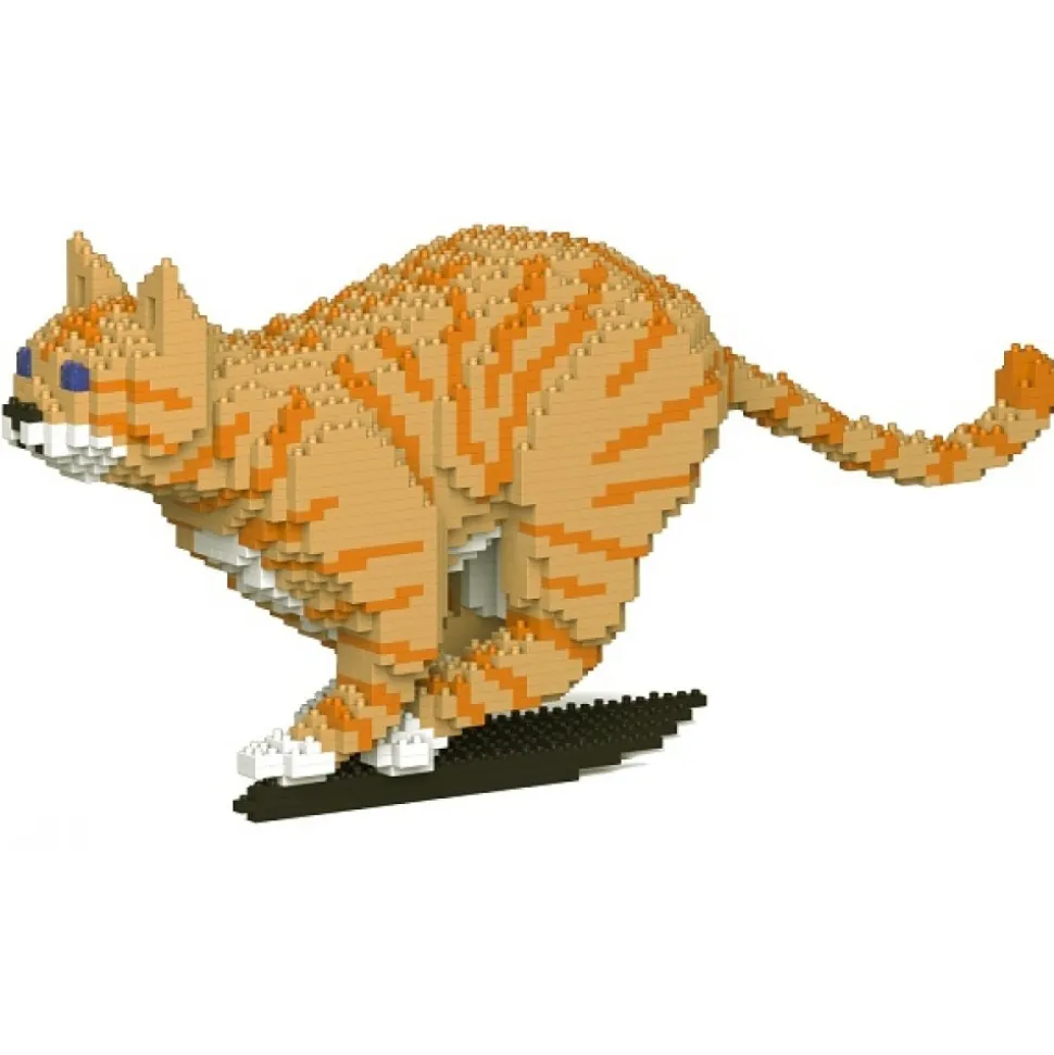 Jekca - Cat 18S-M01 - Lego - Sculpture - Construction - 4D - Brick Animals - Toys - Avvenice