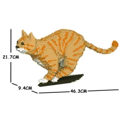 Jekca - Cat 18S-M01 - Lego - Sculpture - Construction - 4D - Brick Animals - Toys - Avvenice