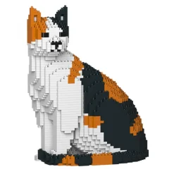 Jekca - Cat 10S-M01 - Lego - Sculpture - Construction - 4D - Brick Animals - Toys - Avvenice