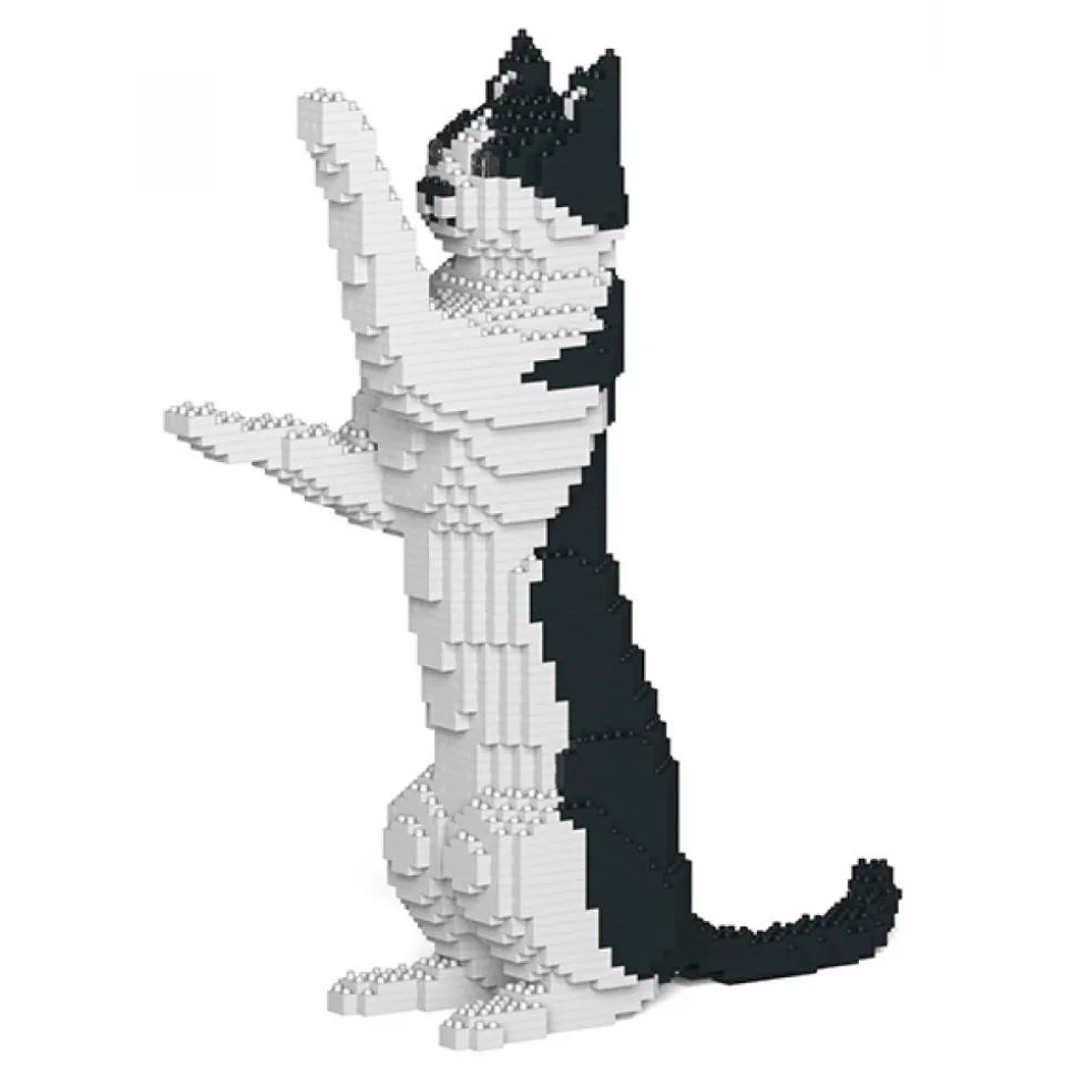 Jekca - Cat 17S-M01 - Lego - Sculpture - Construction - 4D - Brick Animals - Toys - Avvenice