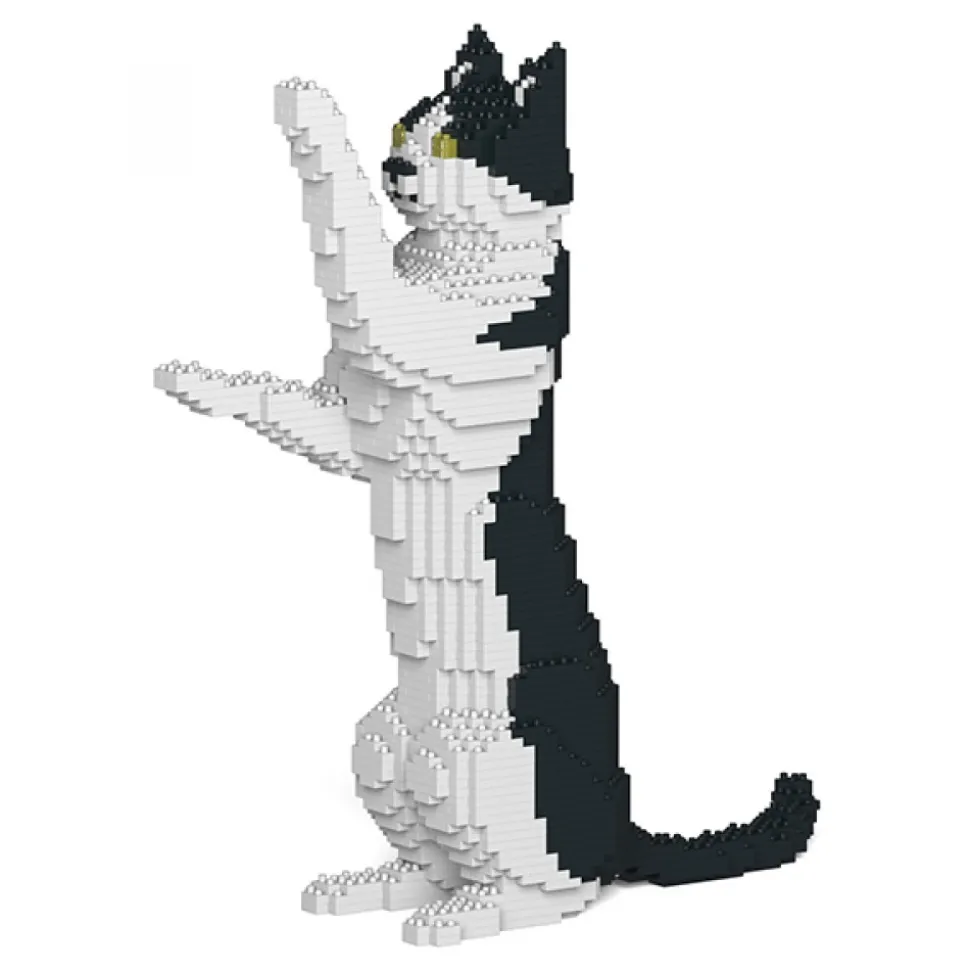 Jekca - Cat 17S-M01 - Lego - Sculpture - Construction - 4D - Brick Animals - Toys - Avvenice