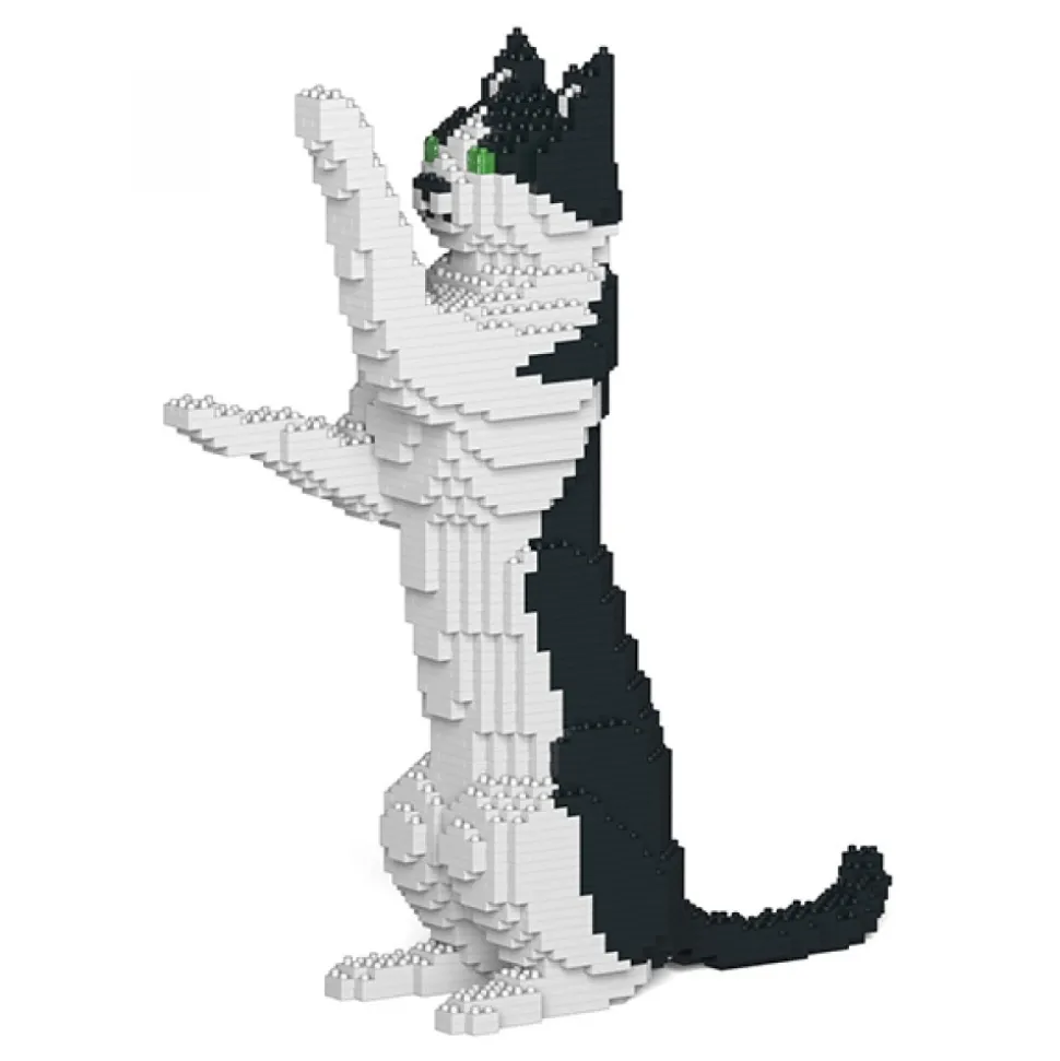 Jekca - Cat 17S-M01 - Lego - Sculpture - Construction - 4D - Brick Animals - Toys - Avvenice