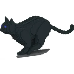 Jekca - Cat 19S-M02 - Lego - Sculpture - Construction - 4D - Brick Animals - Toys - Avvenice