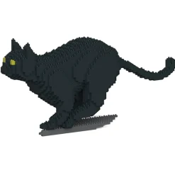 Jekca - Cat 19S-M02 - Lego - Sculpture - Construction - 4D - Brick Animals - Toys - Avvenice